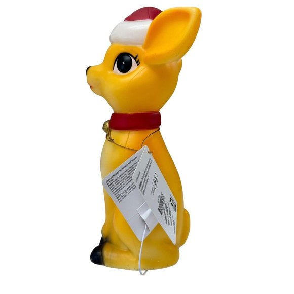 Holiday Time Indoor 11 Inch Christmas Reindeer Table Top Light Up Blow Mold NEW! - Picture 4 of 7